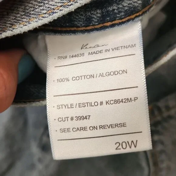 KanCan Light Wash Distressed Skinny Jeans Size 20 - Picture 6 of 11